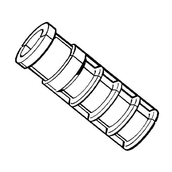 Midwest Fastener Long Lag Shield, 3/4" Dia, Alloy Steel Zinc Plated, 15 PK 54852